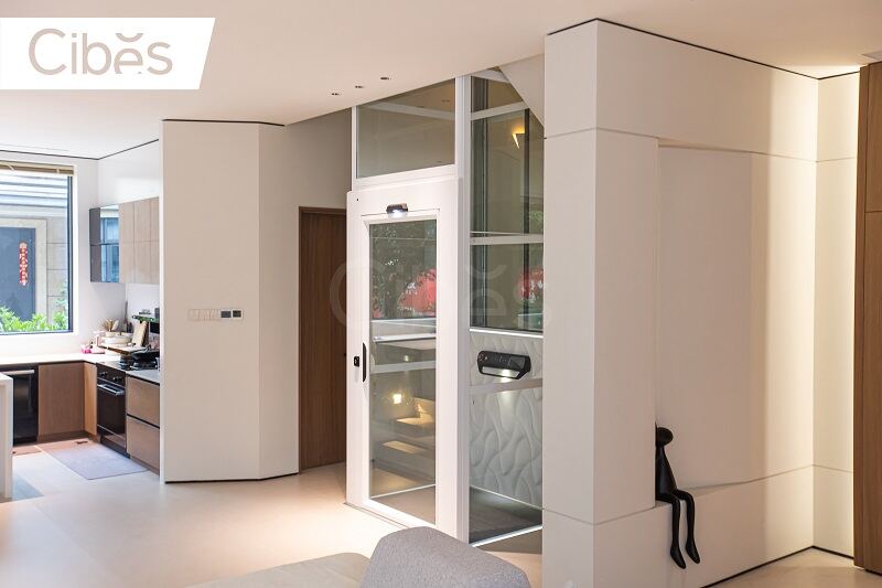 CIBES新盛娱乐家用别墅电梯案例赏析